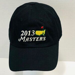 2013 Masters Hat Baseball Cap Black Adjustable American Needle Augusta Golf Hat
